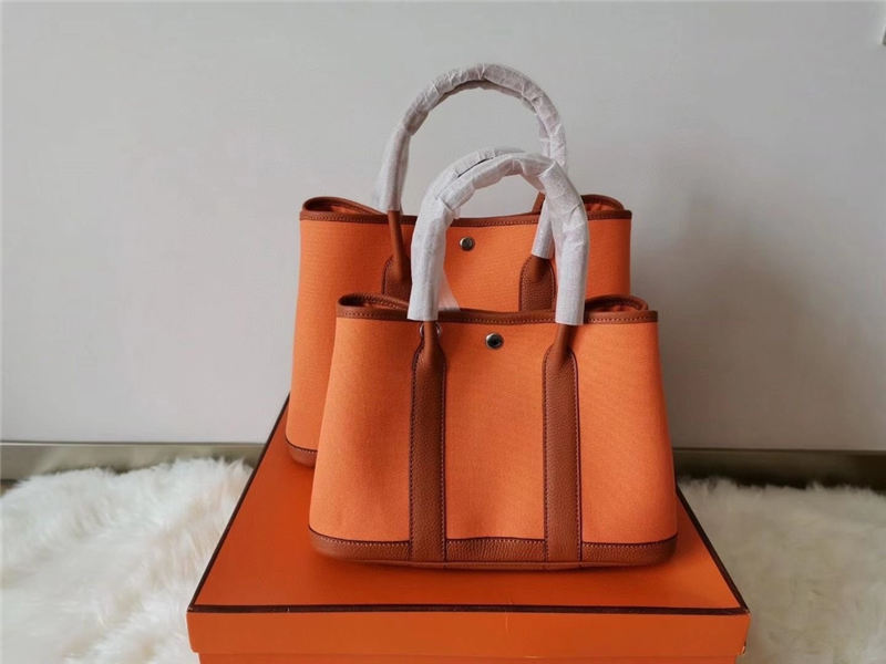 Hermes Garden Party 30/36 Bag Canvas&Togo WAX High