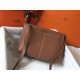 Hermes Halzan 31cm Bag Clemence Leather WAX In Gold High