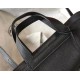 Hermes Halzan 31cm Bag Clemence Leather WAX In Black High