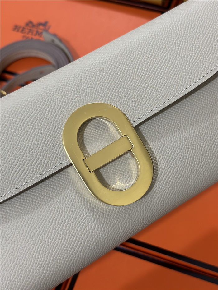 Hermes Chaine D Ancre To Go wallet Epsom calfskin WAX Craie High