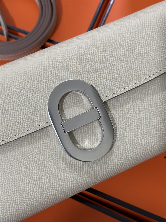 Hermes Chaine D Ancre To Go wallet Epsom calfskin WAX Craie High