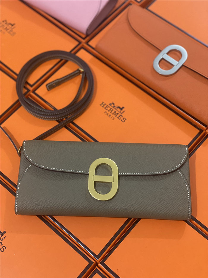 Hermes Chaine D Ancre To Go wallet Epsom calfskin WAX Etoupe High