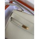 Hermes Kelly Sellier 25 Epsom WAX Cream White High