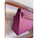 Hermes Kelly Sellier 25 Epsom WAX Purple Pink High