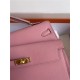 Hermes Kelly Sellier 25 Epsom WAX Pink High