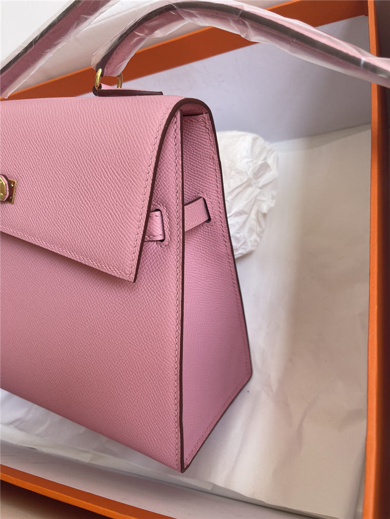 Hermes Kelly Sellier 25 Epsom WAX Pink High