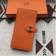 Hermes Bearn Gusset Wallet Epsom Calfskin High