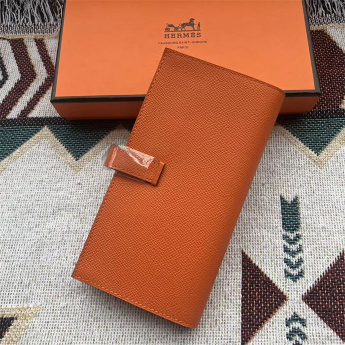 Hermes Bearn Gusset Wallet Epsom Calfskin High