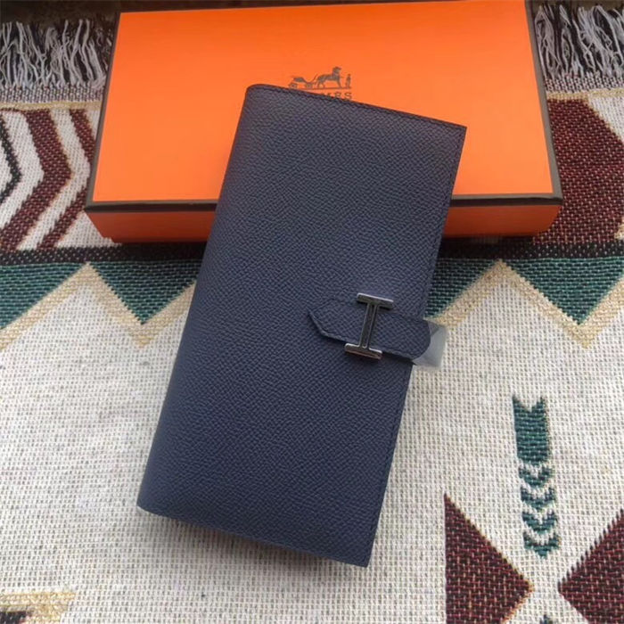 Hermes Bearn Gusset Wallet Epsom Calfskin High