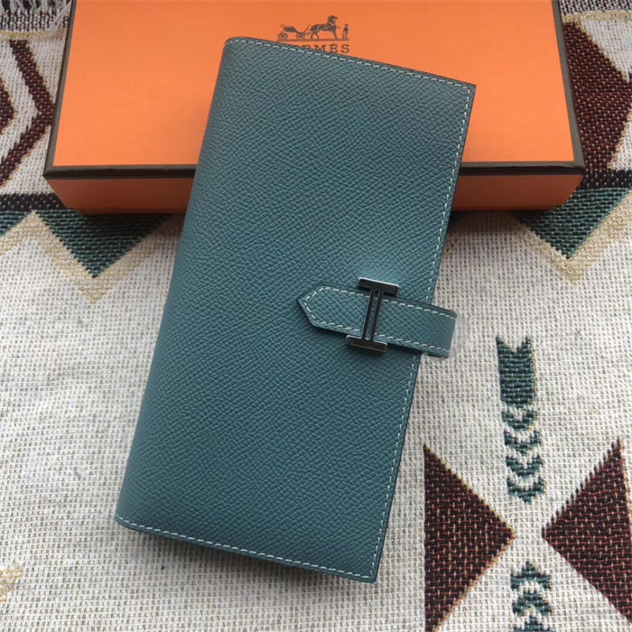 Hermes Bearn Gusset Wallet Epsom Calfskin High