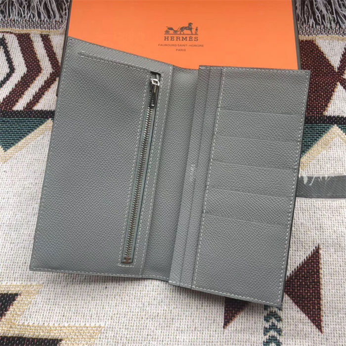 Hermes Bearn Gusset Wallet Epsom Calfskin High