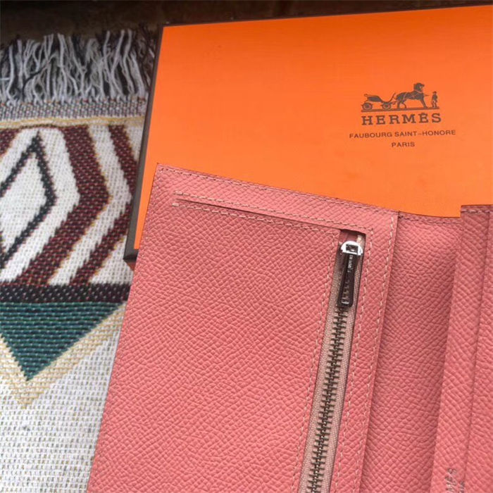 Hermes Bearn Gusset Wallet Epsom Calfskin High