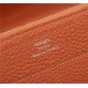 Hermes Dogon Combine Wallet Calfskin In Orange High