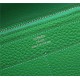 Hermes Dogon Combine Wallet Calfskin In Green High