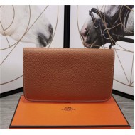 Hermes Dogon Combine Wallet Calfskin In Camel High