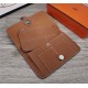 Hermes Dogon Combine Wallet Calfskin In Camel High