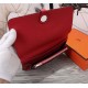 Hermes Dogon Combine Wallet Calfskin In Red High