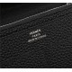 Hermes Dogon Combine Wallet Calfskin In Black High