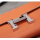 Hermes Constance Long Wallet Calfskin In Orange High