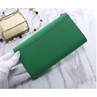 Hermes Constance Long Wallet Epsom Calfskin In Green High