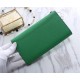 Hermes Constance Long Wallet Epsom Calfskin In Green High