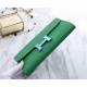 Hermes Constance Long Wallet Epsom Calfskin In Green High