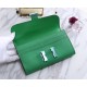 Hermes Constance Long Wallet Epsom Calfskin In Green High