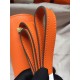 Hermes Mini Constance 18cm/24cm Epsom Bag Silver/Gold Metal Orange High