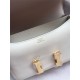 Hermes Mini Constance 18cm/24cm Epsom Bag Silver/Gold Metal Cream High