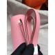 Hermes Mini Constance 18cm/24cm Epsom Bag Silver/Gold Metal Pink High