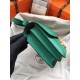 Hermes Mini Constance 18cm/24cm Epsom Bag Silver/Gold Metal Green High