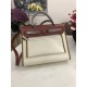 Hermes Herbag 31 bag Canvas and Leather Off-White High