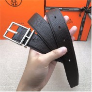 Hermes Nathan 32 reversible belt Togo Coffee High