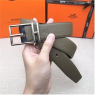 Hermes Nathan 32 reversible belt Togo Grey High