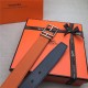 Hermes Nathan 32 reversible belt Togo Orange High