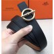 Hermes Circle belt buckle & Reversible leather strap 25 mm Epsom Camel High