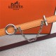 Hermes Chain belt buckle & Reversible leather strap 13 mm Epsom Orange/Wine High