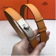 Hermes Kelly 18 belt Epsom Orange High