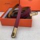 Hermes Kelly 18 belt Epsom Burgundy High