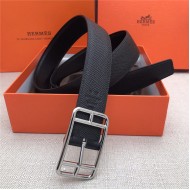 Hermes Cape Code 32 reversible belt Epsom Black High