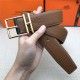 Hermes Nathan 38 reversible belt Togo Camel High