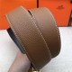 Hermes Nathan 38 reversible belt Togo Camel High