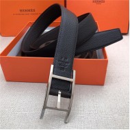 Hermes Quentin reversible belt 32 mm Togo Black/Coffee High