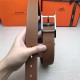 Hermes Quentin reversible belt 32 mm Togo Camel High