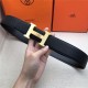 Hermes H belt buckle & reversible strap 32/38 mm Togo Black High