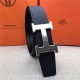 Hermes H belt buckle & reversible strap 32/38 mm Togo Navy High