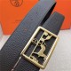 Hermes Carriage reversible Belt 32/38 mm Togo Coffee High