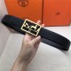 Hermes Carriage reversible Belt 32/38 mm Togo Black High