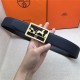 Hermes Carriage reversible Belt 32/38 mm Togo Navy High