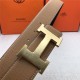 Hermes H belt buckle & reversible strap 38 mm Epsom Camel High